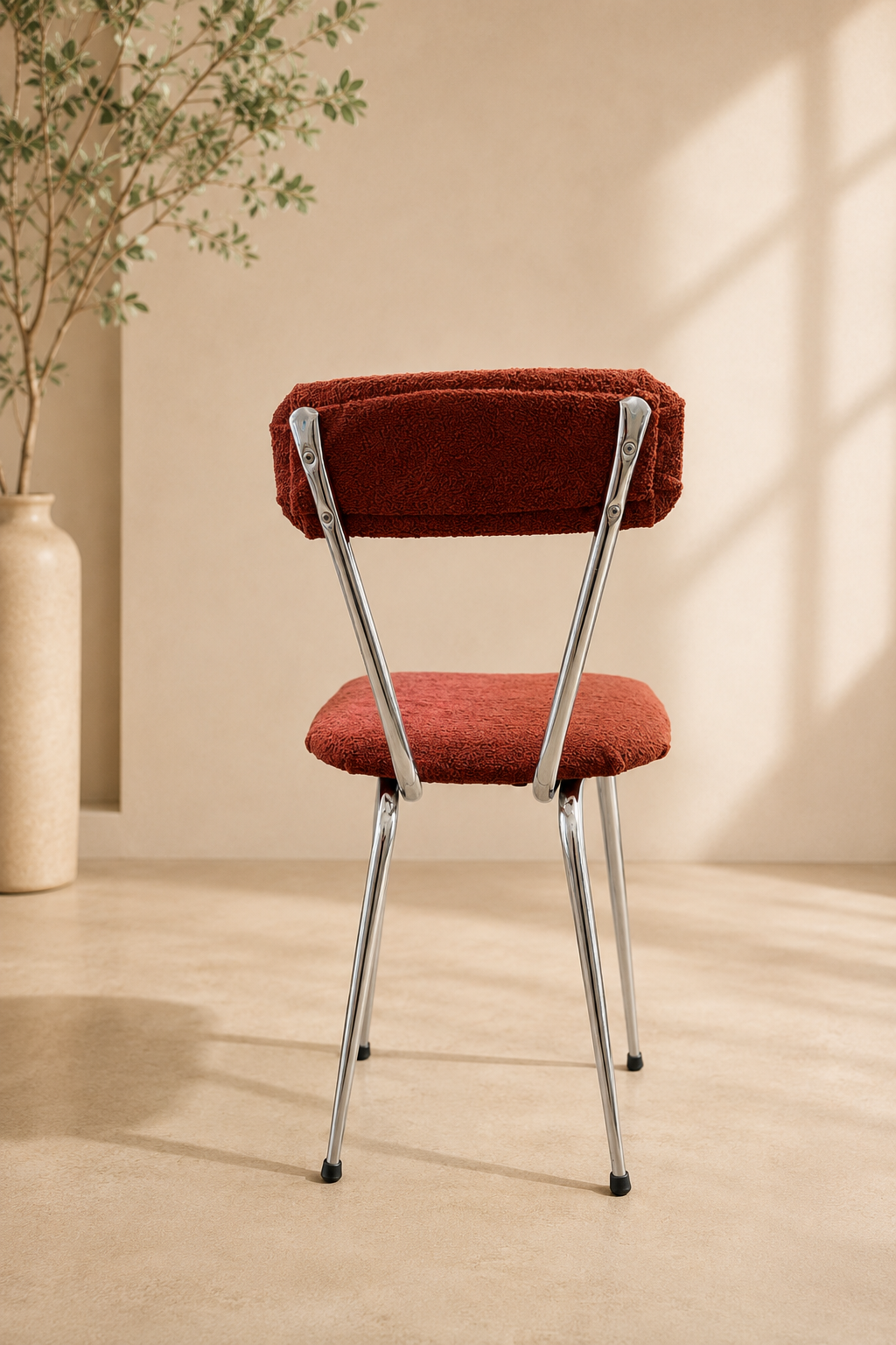 Chaise Chrome 01 — Terracotta x4